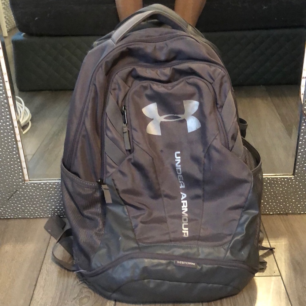 Under armor gray book bag!